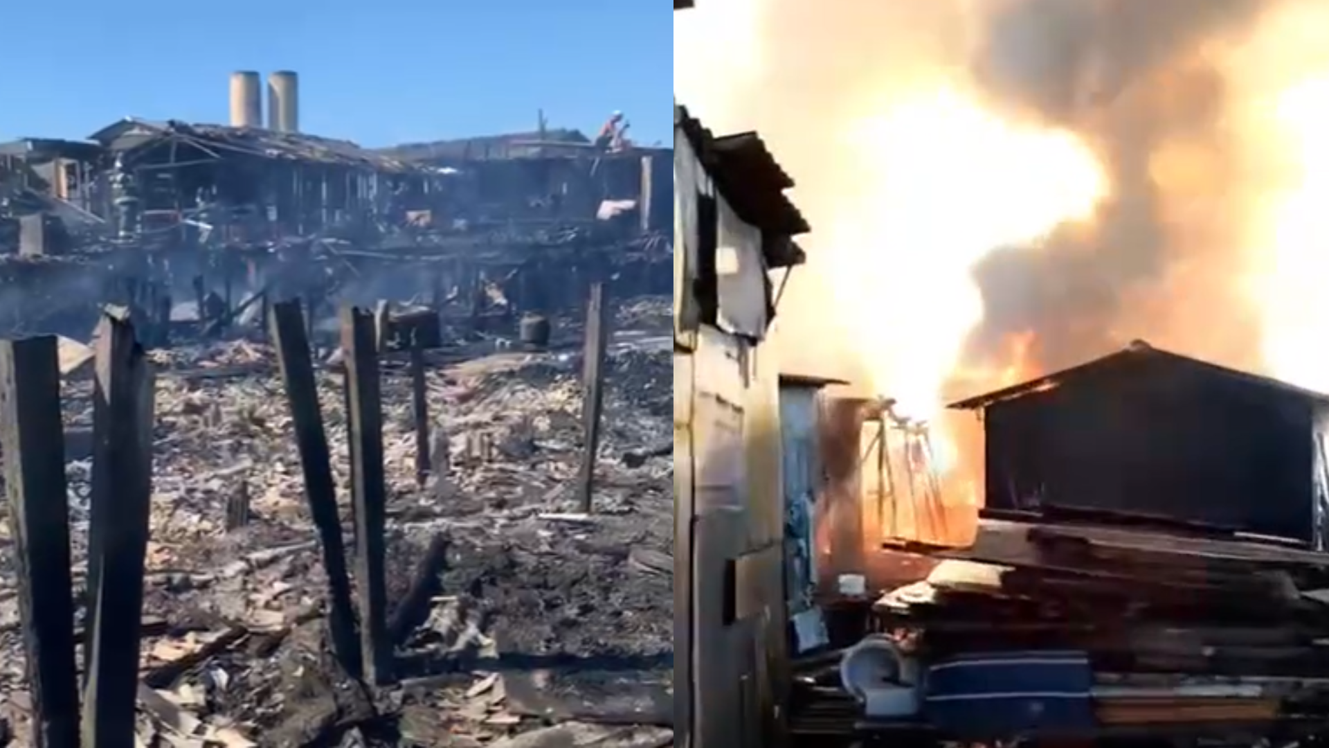 incendio-atinge-comunidade-em-santos-(sp);-mulher-morreu-carbonizada