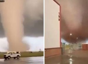 eua:-tornado-em-oklahoma-arranca-telhados-e-derruba-postes-de-energia;-veja-video